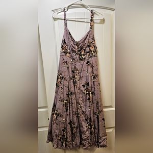 Torrid purple midi dress size 12
